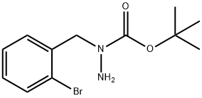 1-Boc-1-(2-bromobenzyl)hydrazine Struktur