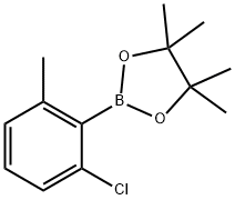 1,3,2-Dioxaborolane, 2-(2-chloro-6-methylphenyl)-4,4,5,5-tetramethyl- Struktur