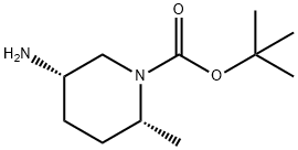 1-Piperidinecarboxylic acid, 5-amino-2-methyl-, 1,1-dimethylethyl ester, (2R,5S)… Struktur