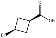 Cyclobutanecarboxylic acid, 3-bromo-, cis- Struktur