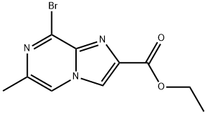 Imidazo[1,2-a]pyrazine-2-carboxylic acid, 8-bromo-6-methyl-, ethyl ester Struktur