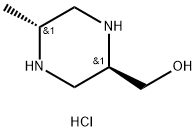 2-Piperazinemethanol, 5-methyl-, (2R,5R)-    di2-Piperazinemethanol, 5-methyl-, (2R,5R)-    dihydrochloridehydrochloride Struktur