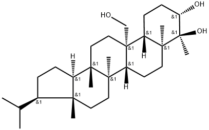 Filicane-3β,4α,25-triol Struktur