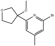 2-溴-6-(3-甲氧基四氫-3-呋喃基)-4-甲基吡啶, 2368946-06-7, 結(jié)構(gòu)式