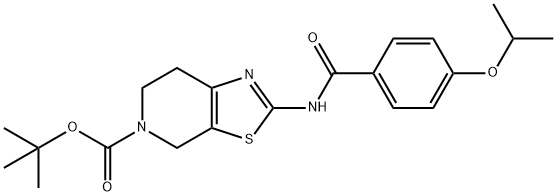 tert-butyl 2-(4-isopropoxybenzamido)-6,7-dihydrothiazolo[5,4-c]pyridine-5(4H)-carboxylate Structure