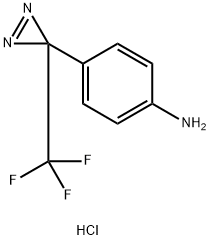 4-[3-(trifluoromethyl)-3H-diazirin-3-yl]aniline hydrochloride Struktur