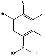 (5-溴-4-氯-2-氟-3-甲基苯基)硼酸, 2377606-52-3, 結(jié)構(gòu)式