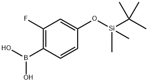 {4-[(tert-Butyldimethylsilyl)oxy]-2-fluorophenyl}boronic acid Structure