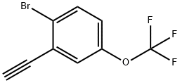 Benzene, 1-bromo-2-ethynyl-4-(trifluoromethoxy)- Struktur