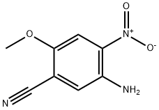 5-amimo-2-methoxy-4-nitrobenzonitrile Struktur