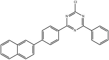 1,3,5-Triazine, 2-chloro-4-[4-(2-naphthalenyl)phenyl]-6-phenyl- Struktur