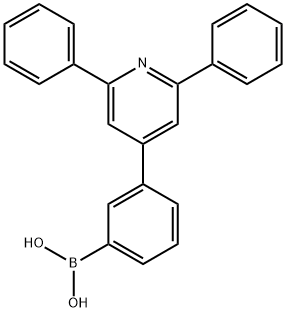 (3-(4,6-diphenylpyridin-2-yl)phenyl)boronic acid Struktur