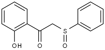 Ethanone, 1-(2-hydroxyphenyl)-2-(phenylsulfinyl)- Struktur