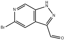 1H-Pyrazolo[3,4-c]pyridine-3-carboxaldehyde, 5-bromo- Struktur