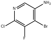 3-Pyridinamine, 4-bromo-6-chloro-5-fluoro- Struktur