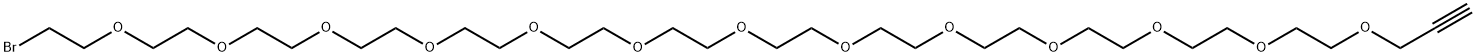 Propargyl-PEG12-bromide Struktur