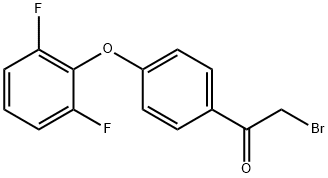 2-Bromo-1-(4-(2,6-difluorophenoxy)phenyl)-Ethanone Struktur