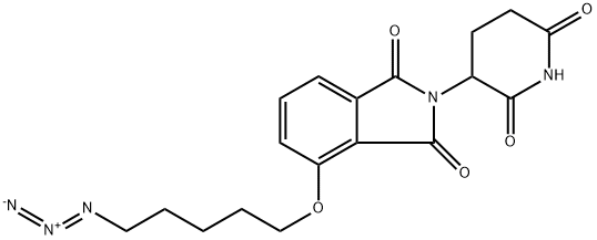 1H-Isoindole-1,3(2H)-dione, 4-[(5-azidopentyl)oxy]-2-(2,6-dioxo-3-piperidinyl)- Struktur