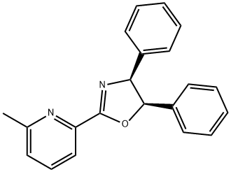 (4S,5R)-2-(6-甲基吡啶-2-基)-4,5-二苯基-4,5-二氫噁唑 結構式