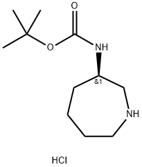 (R)-tert-butyl azepan-3-ylcarbamate hydrochloride Struktur