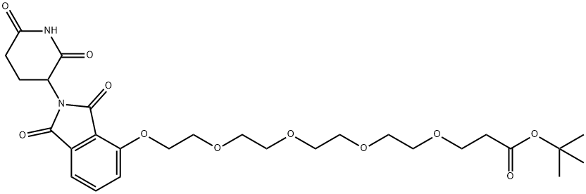 Thalidomide-O-PEG4-Boc Struktur