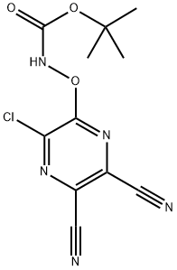 tert-butyl ((3-chloro-5,6-dicyanopyrazin-2-yl)oxy)carbamate|((3-氯-5,6-二氰基吡嗪-2-基)氧基)氨基甲酸叔丁酯