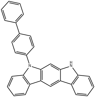 Indolo[2,3-b]carbazole, 5-[1,1'-biphenyl]-4-yl-5,7-dihydro- Struktur