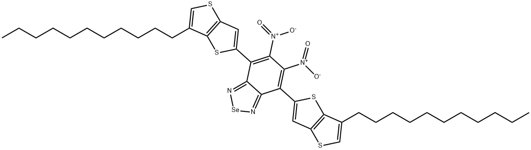 2,1,3-Benzoselenadiazole, 5,6-dinitro-4,7-bis(6-undecylthieno[3,2-b]thien-2-yl)- Struktur