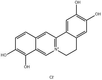 2,3,9,10-Tetrahydroxyberberine Chloride Struktur