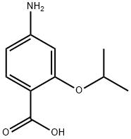 Benzoic acid, 4-amino-2-(1-methylethoxy)- Struktur