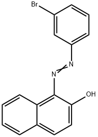 2-Naphthalenol, 1-[2-(3-bromophenyl)diazenyl]- Struktur