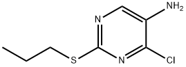 5-Pyrimidinamine, 4-chloro-2-(propylthio)- Struktur