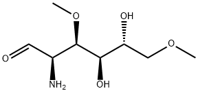 2-Amino-2-deoxy-3,6-di-O-methyl-D-glucose Struktur