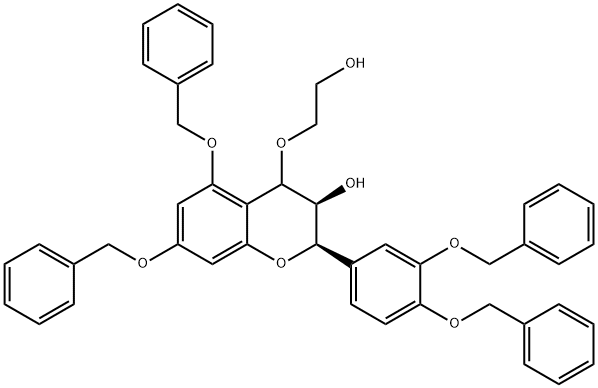 5,7,3'',4''-Tetra-O-benzyl-4-(2-hydroxyethoxy)-(-)-epicatechin