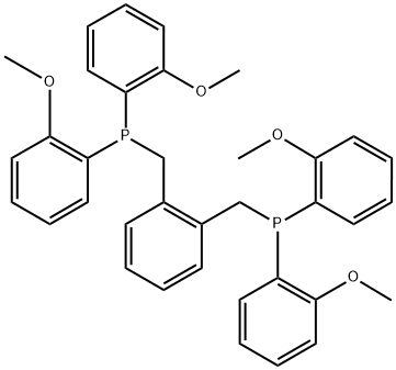 1,2-bis(bis(2-methoxyphenyl)phosphino)xylylene 結(jié)構(gòu)式