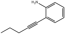 Benzenamine, 2-(1-pentyn-1-yl)- Struktur