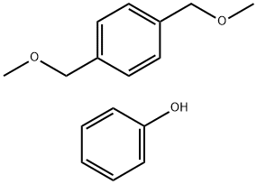 Phenol, polymer with 1,4-bis(methoxymethyl)benzene Struktur