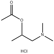 2-(Dimethylamino)-1-methylethyl Ester Acetic Acid Hydrochloride Struktur