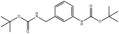 Carbamic acid, [3-[[[(1,1-dimethylethoxy)carbonyl]amino]methyl]phenyl]-, 1,1-dimethylethyl ester (9CI) Struktur