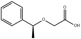 Acetic acid, 2-[(1S)-1-phenylethoxy]- Struktur