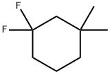 Cyclohexane, 1,1-difluoro-3,3-dimethyl- Struktur