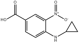 Benzoic acid, 4-(cyclopropylamino)-3-nitro- Struktur