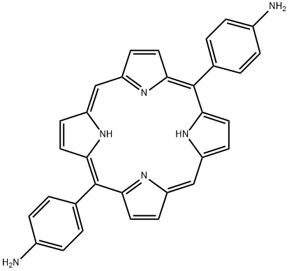 Benzenamine, 4,4'-(21H,23H-porphine-5,15-diyl)bis- Struktur