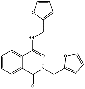 1-N,2-N-bis(furan-2-ylmethyl)benzene-1,2-dicarboxamide Struktur