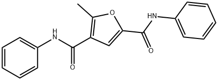 5-methyl-2-N,4-N-diphenylfuran-2,4-dicarboxamide Struktur