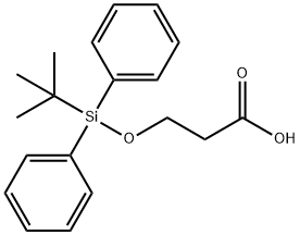 Propanoic acid, 3-[[(1,1-dimethylethyl)diphenylsilyl]oxy]- Struktur