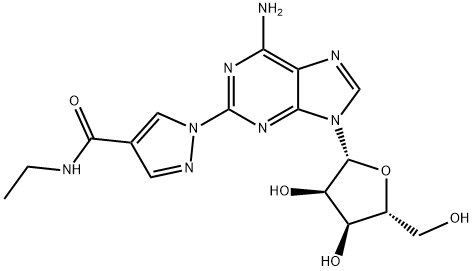 2-[4-[(ethylamino)carbonyl]-1H-pyrazol-1-yl]adenosine Struktur