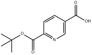 2,5-Pyridinedicarboxylic acid, 2-(1,1-dimethylethyl) ester Struktur