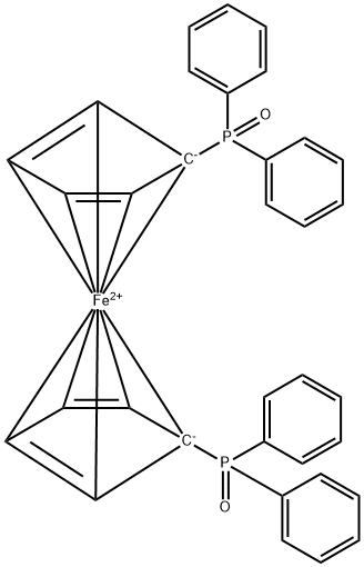 1,1'-bis(diphenylphosphinyl)-Ferrocene Struktur