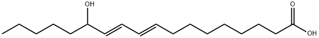 9,11-Octadecadienoic acid, 13-hydroxy-, (9E,11E)- Struktur